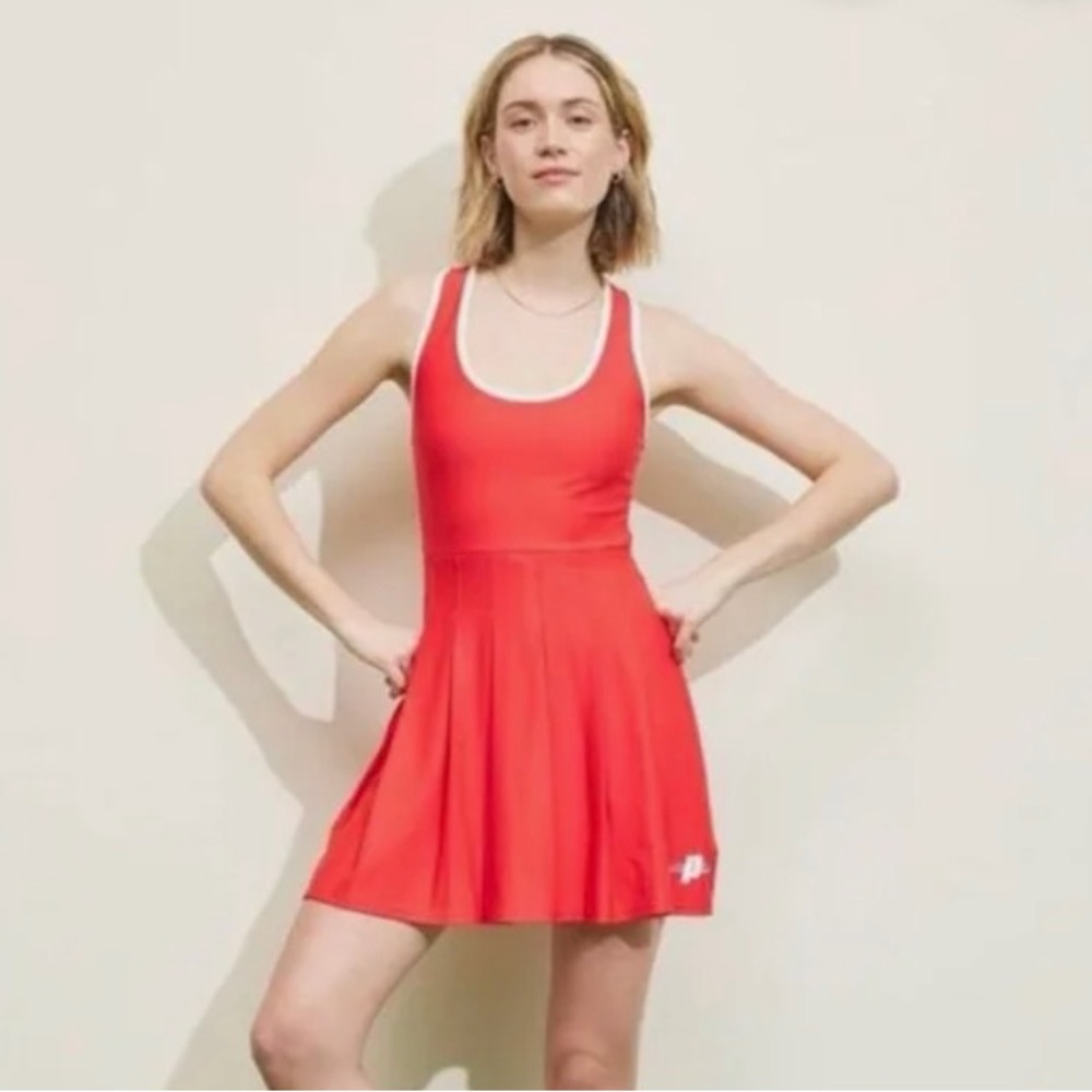Prince Red Mini Dress with White Trim